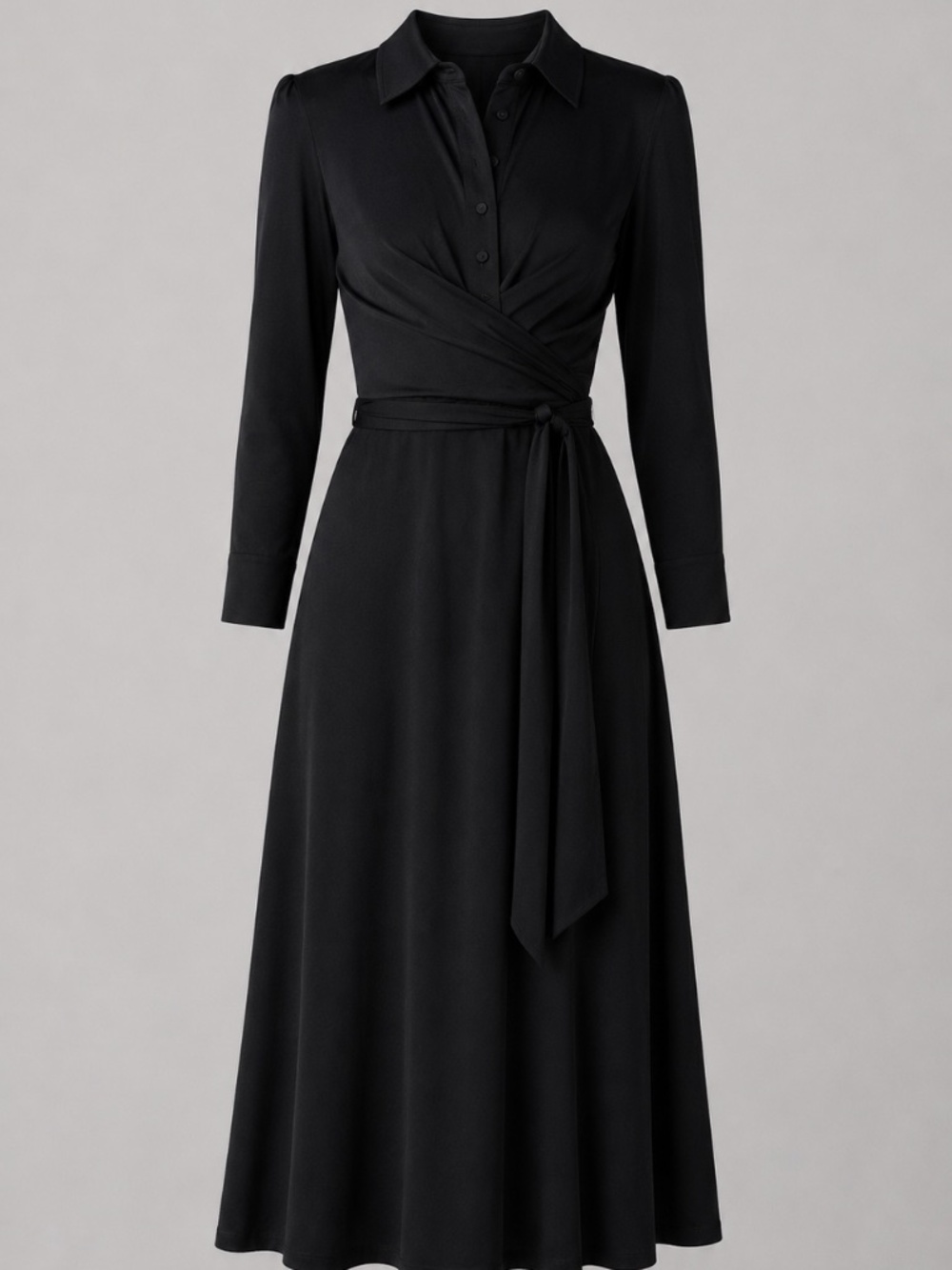 DVF Sana Two Wrap midi dress in BLACK size XL
